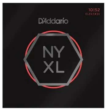 DAddario Nickel Wound Electric Guitar Strings, Light/Heavy, 10-52 NYXL1052