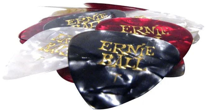 Ernie Ball 9164 Perloid Guitar Picks Thin Plektren, Mix, 24 Stück