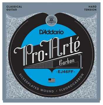 DAddario EJ46FF Pro Arte Carbon Hard E1-E6 Classic Guitar Strings. Saiten für Konzertgitarre