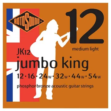 Rotosound JK12 Jumbo King Phosphor Bronze Medium Light 12-54