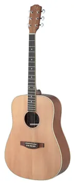 J.N GUITARS ASY-D LH Asyla-serie akoestische 4/4 dreadnought gitaar met massief sparren bovenblad