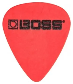 Boss Pack 12 Médiators BOSS - Red Deltex pick .50mm thin