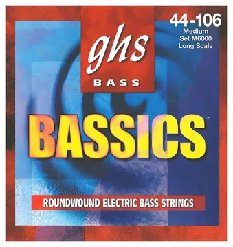 GHS M6000 BASSICS Muta di corde per basso elettrico Medium 044-106