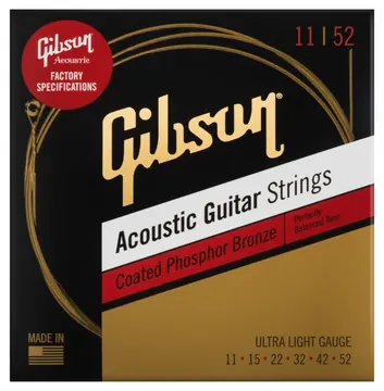 Gibson Acoustic Saiten Coated Phosphor Bronze Ultra-Light | 011-052