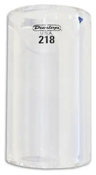 Slide Dunlop 218 para Guitarra Transparente Heavy Medium Short