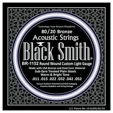BlackSmith BR1152 Acoustic Strings 80/20 Bronze Custom Light (011 – 052)