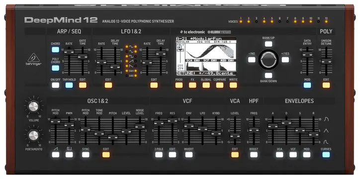 Behringer DEEPMIND-12D Modulo Sintetizzatore Analogico Desktop Con Polifonia A 12 Voci