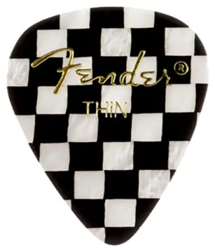Fender 351 Premium Checker Plectrums, Thin, Set van 12