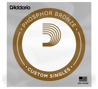 D"Addario PB039 039 phosphor bronze wound ricambio corda