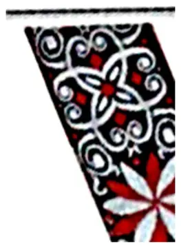 Fire & Stone Folkore Edition Guitar Strap Jacquard Red White