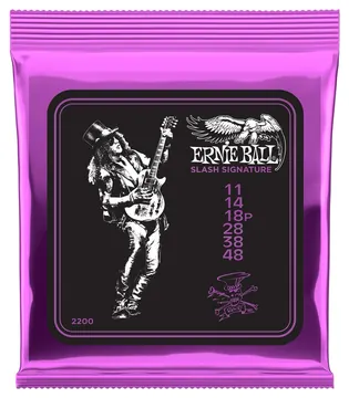 Ernie Ball 2200 Slinky Slash Signature 11-48 Nickel plated Steel. Saiten für E-Gitarre