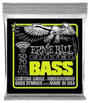 Ernie Ball 3832 Slinky Bass Coated Regular 050-105 Roundwound. Saiten für 4-String E-Bass