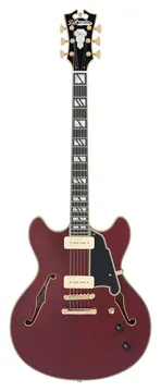 D'Angelico Deluxe DC Satin Trans Wine