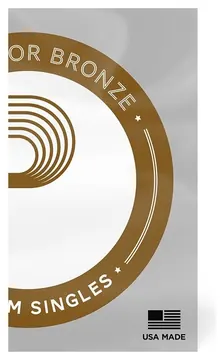 D'Addario PB030 Phosphor Bronze Wound Acoustic Guitar Single String, .030