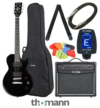 Harley Benton SC-200 BK Student Serie Bundle