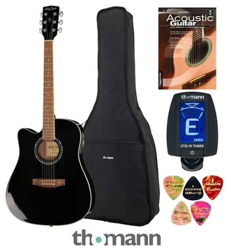 Harley Benton HBD120CEBK LH Bundle English