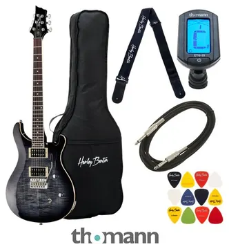 Harley Benton CST-24T Black Flame Bundle