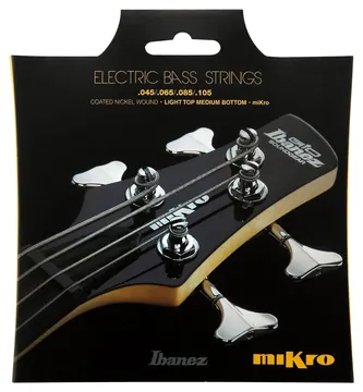 Meinl IBANEZ Saitensatz E-Bass Nickel Wound 4-Saiter Coated für Mikro, IEBS4CMK