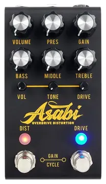 jackson audio Asabi - Effetto Distorsione / Overdrive A Pedale Con Plugin Analogici Sostituibili Per Chitarra