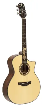 Crafter Jubiläumsserie, Mahagoni-Cutaway-Grand-Auditorium-Akustikgitarre mit Tonabnehmer und massiver Fichtendecke