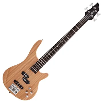 Gear4Music 3/4 Chicago Bass Guitar Natural