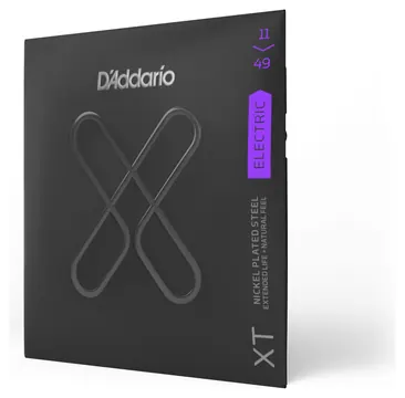 D'Addario XTE1149 XT Nickel Plated Steel, Medium Guitar Strings, 11-49