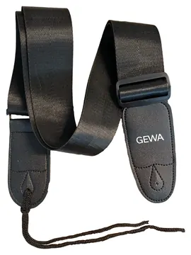 Fire&Stone Gewa Gitarrengurt Nylon schwarz