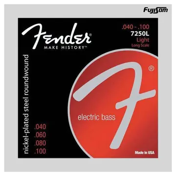 Fender Encordoamento Fender Para Baixo 4C 040 7250L Niquelado | Fujisom