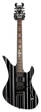 Schecter Synyster Gates Standard Black with Silver Pinstripes