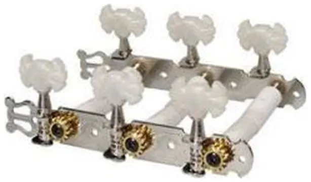 Boston Machine Heads for Classical Guitar - Nickel, Butterfly buttons 129-B