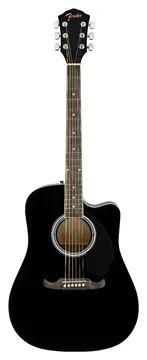 Fender FA-125 CE Dreadnought Preto - Fender