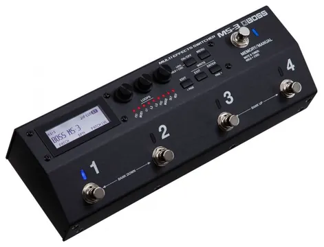 Boss MS-3 Pedaleira Multi-FX + Comutador Efeitos com Visor LCD