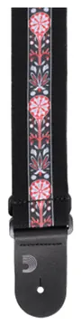 D'Addario Deluxe Cotton Guitar Strap Black