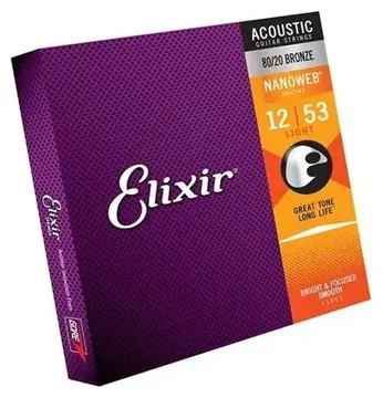 Elixir Encordoamento Elixir 012 Light P/violao Aco 11052