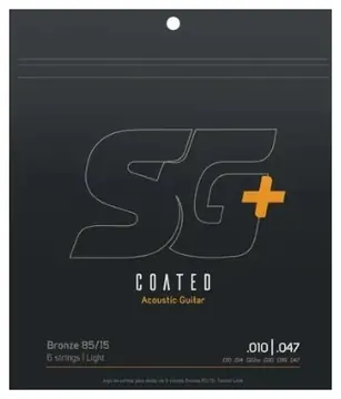 Encordoamento Revestido 010 Aco Bronze 85 15 P/violao 0.010 - 0.047 Sg+