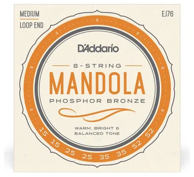 D"Addario EJ76 Mandola Phosphor Bronze Medium 15-52 EJ76