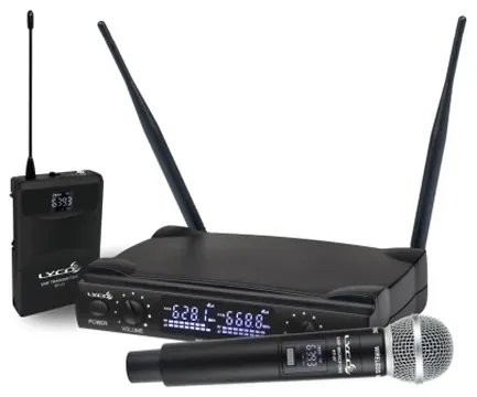 Lyco Microfone Sem Fio Lyco Uhf Duplo de Mão Cabeça Uh08 Mhli (7284)
