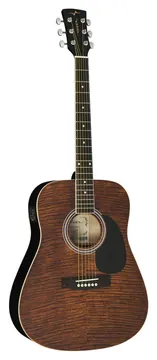 Vogga Elétroacústico Vogga VCK380 MF Folk Aço Mahogany