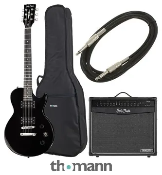 Harley Benton SC-200 BK Student Serie Bundle