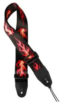 Gaucho Icon Series Guitar Strap 'Rockabilly Flame' GST-160-RF