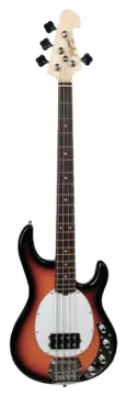 Tagima Baixo Tagima TBM-4 Ativo 4 Cordas Escala Escura Escudo Branco Sunburst