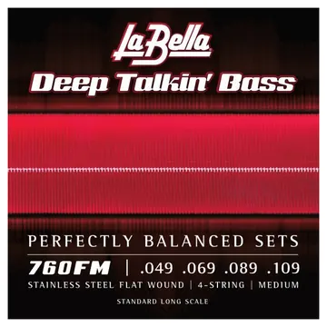 LA Bella Deep Talkin Bass Strings 49-109
