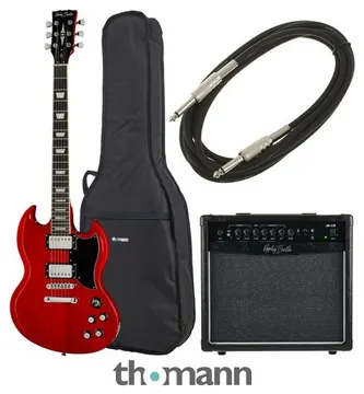Harley Benton DC-580 CH Vintage Serie Bundle