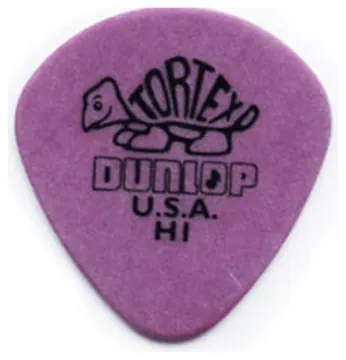 Jim Dunlop 472PH1 Tortex Jazz H1 rund 1,14mm Pack Plektrum, purpur (12 Stück)