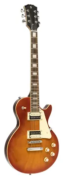 Stagg SEL-STD VSB Standard-serie elektrische gitaar met massieve mahonie archtop body, Violin Sunburst