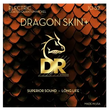 Dr Strings Deq-10/52 Dragon Skin+ Muta di corde per chitarra elettrica 10-52