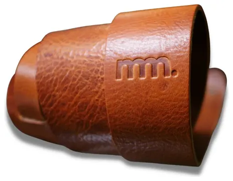 mm Premium Leather Adjustable Guitar Strap - Light Brown
