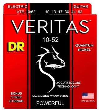 DR STRINGS VTE-10/52 Veritas Electric CORDE PER CHITARRA ELETTRICA QUANTUM NICKEL BIG HEAVY - 010/05