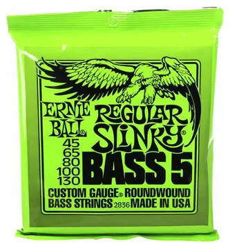 Ernie Ball 2836 Muta per basso 5 corde .45 .130 Regular Slinky Bass 5