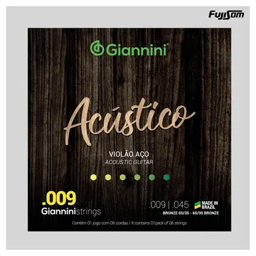 Giannini Encordoamento Giannini Para Violão Aço Geswal 009 | Fujisom